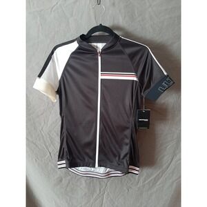 Performance Bicycle Cycle Women's Jacket Medium Black Reflective Short Sleeve